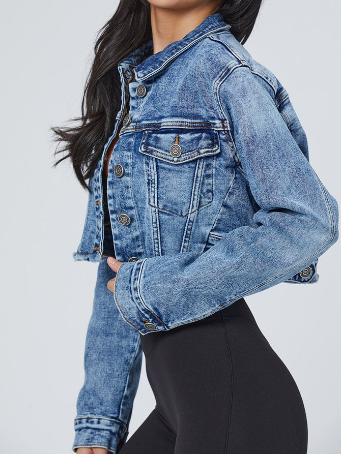 Desire Denim Jacket - Medium Wash Image 10