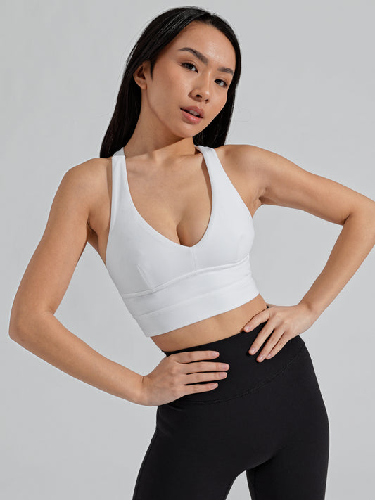 Alpha Sports Bra - White