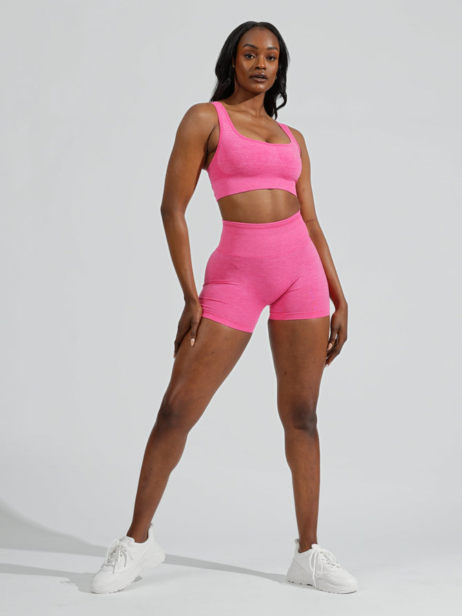 Synergy Seamless Sports Bra - Miami Vice Pink Image 1