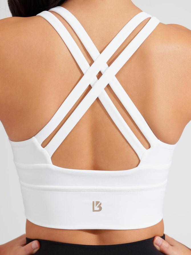 Rosa Sports Bra - White Image 4